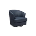 thumbnail image 4 of Belfield 100% Top Grain Leather Swivel Accent Chair, 4 of 8