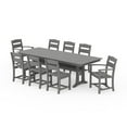thumbnail image 2 of POLYWOOD Gulf Shores Patio Dining Set, 9pc, 2 of 11