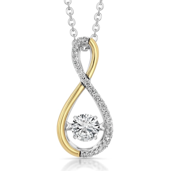Lab Created White Sapphire Necklace