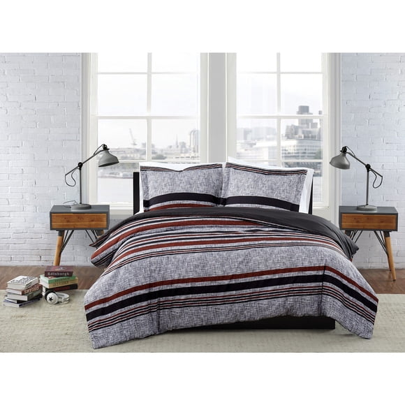 London Fog Stripe Comforter Set, Assorted Sizes
