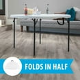 thumbnail image 6 of Lifetime 48" Fold-in-Half Round Commercial Grade Table, White Granite , 6 of 12