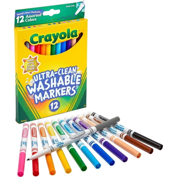 Crayola Thinline Washable Markers / Set of 12