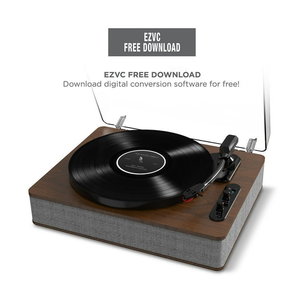 ION Luxe LP Record Player Turntable w/ Built-In Stereo Speakers