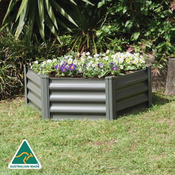 The Organic Garden Co Hakea 3.28' x 3.28' x 1' Metal Hex Garden