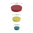 thumbnail image 3 of Universal Assorted Magnets, 3/4" Dai, 1 1/4" Dia, 1 1/2" Dia, Asst Colors, 30/Pack, 3 of 9