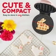 thumbnail image 5 of Dash Spring Mini Waffle Set of 3, Bunny, Shamrock and Honeycomb Web Waffle, 5 of 6