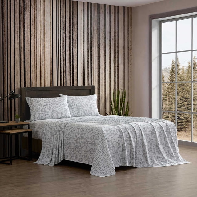 Eddie Bauer 6-Piece Cotton Flannel Sheet Set, Assorted Sizes