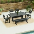 thumbnail image 1 of POLYWOOD Gulf Shores Farmhouse Trestle Dining Set, 6pc, 1 of 9