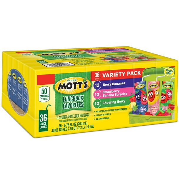 Mott's Juice Lunchbox Favorites, 6.75 fl. oz., 36 pk. - Samsclub.com