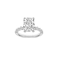 thumbnail image 1 of Lab Created 3.48 CT. T.W. Elongated Cushion Cut Pave Diamond Ring, 1 of 6