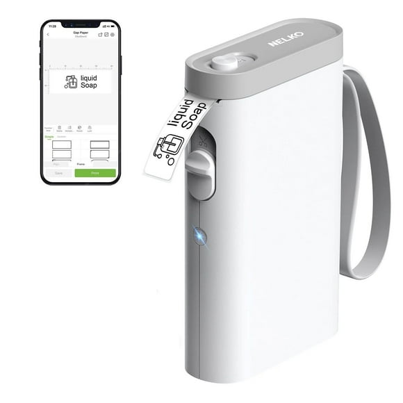 Nelko P21 Bluetooth Label Printer with 14x40mm 100pcs roll