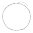 thumbnail image 2 of 925 Sterling  Silver Lab White Sapphire Tennis Necklace, 2 of 5