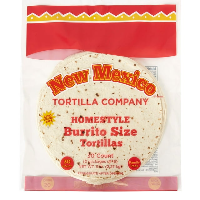 New Mexico Tortilla Company 10" Burrito-Size Tortillas 40oz , 2pk