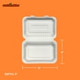 thumbnail image 2 of Kanak Sustainables™ Hoagie Hinged Lid To Go Food Container 9" x 6" , 75 ct., 2 of 5