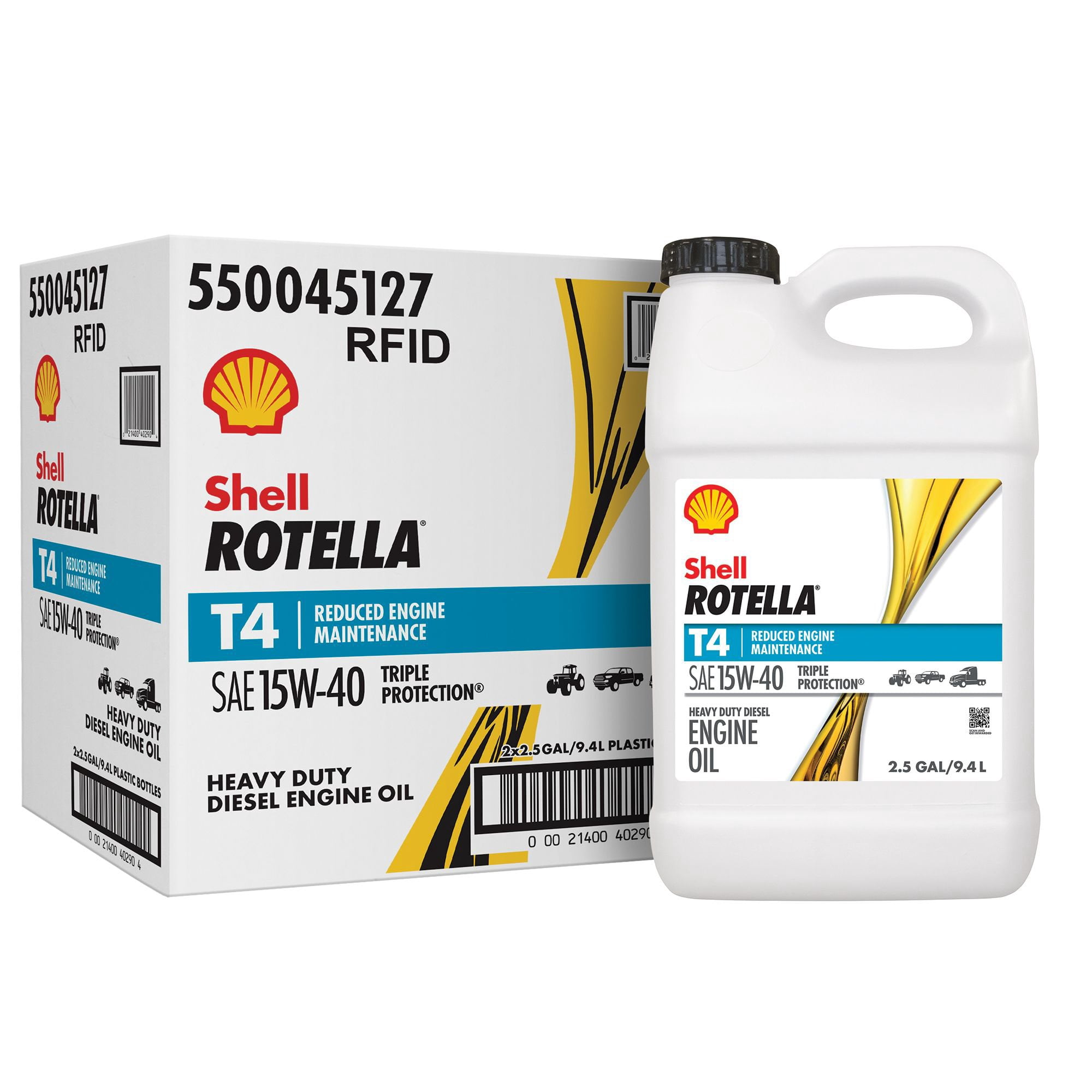 Rotella T4 Triple Protection 15W40 2-pack/2.5 gallon bottles