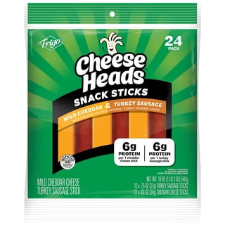 Frigo Cheese Heads Yellow Cheddar & Turkey Sticks, 18.9 oz, 24 count