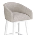 thumbnail image 16 of HH2 Home Upholstered Barrel Back Wood Adjustable Height Swivel Bar Stool, 16 of 19