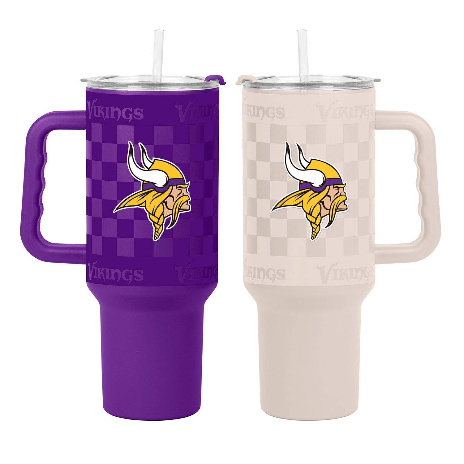 Logo Brands Minnesota Vikings 40 oz. Stainless Steel Tumbler Set