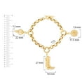 thumbnail image 3 of Neuhardt Charm Bracelet in 18K Gold Vermeil, 3 of 6