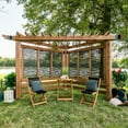 thumbnail image 1 of Backyard Discovery Verona Cedar Cabana Pergola  Light Brown, 1 of 9