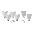 thumbnail image 1 of Seville Classics UltraHD 6" Tall Leveling Feet with Rubber Base, Set of 4 or 6, 1 of 4