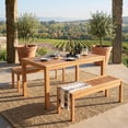 thumbnail image 1 of Cambridge Casual Sonoma Teak Outdoor Dining Patio Set, 3pc, 1 of 13