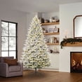 thumbnail image 2 of Member's Mark 9' Flocked Silverthorn Pre-Lit Christmas Tree, 2 of 10