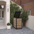 thumbnail image 1 of Keter Hideaway 96 Gal. Outdoor Trash Can Storage Box, Pine, 1 of 6