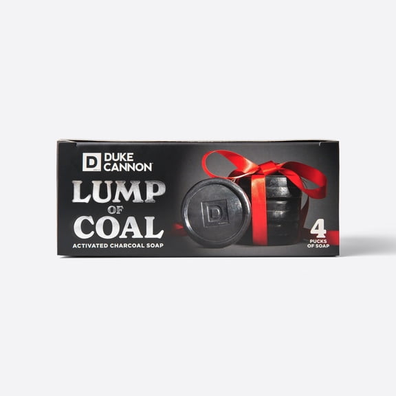 Duke Cannon Lump of Coal Activated Charcoal Soap Pucks, 4 ct.