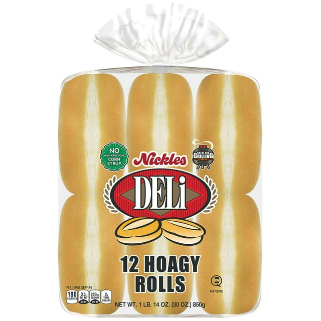 Nickles Bakery 6-inch Hoagy Bun, 12 pack