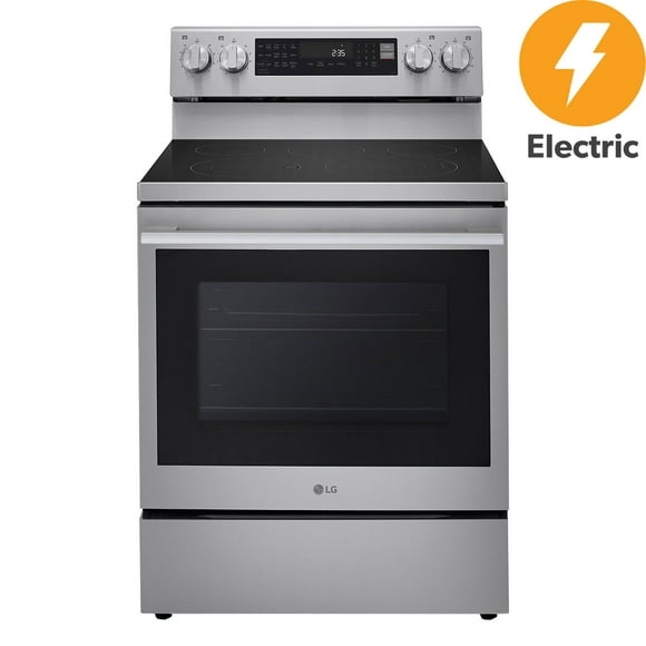 LG 6.3 cu. ft. Electric Single Oven Free-Standing Range with New Handle and Edge-to-edge Cooktop