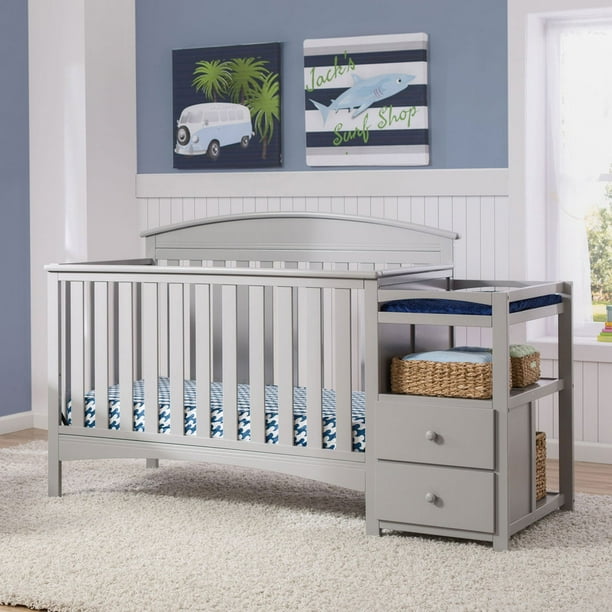 Delta Children Abby Convertible Crib 'N' Changer, Choose Color