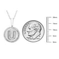 thumbnail image 5 of Diamond Initial Pendant Necklace in Sterling Silver, 5 of 5