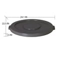 thumbnail image 2 of Huskee 32-Gallon Trash Can Lid, Gray, 2 of 5