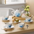 thumbnail image 1 of 14PC Member's Mark Porcelain Tea Set, 1 of 5