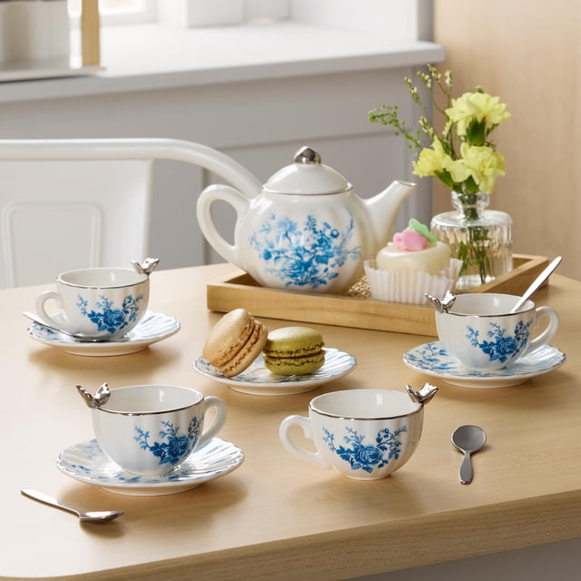 14PC Member's Mark Porcelain Tea Set