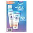 thumbnail image 2 of Secret Whole Body Deodorant Duo, Peach & Vanilla Blossom, 2 pk., 2 of 11