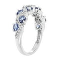 thumbnail image 3 of Round Cut Genuine Gemstone and Diamond Accent Band in 14K Gold, 3 of 4
