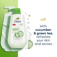 thumbnail image 4 of Dove Refreshing Body Wash, Cucumber Green Tea and Cherry Chia Milk, 30.6 fl. oz., 2 pk., 4 of 7