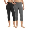 thumbnail image 1 of Member's Mark Ladies 2 Pack French Terry Luxe Capri Legging, 1 of 15