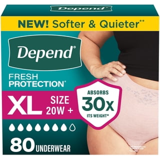 Depend Fresh Protection Incontinence Underwear for Women, Choose Size