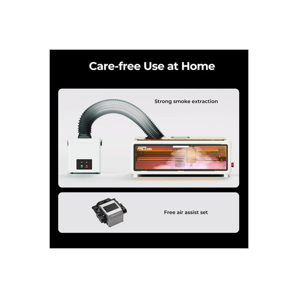 Creality Falcon A1 Laser Engraver with Air Purifier Bundle