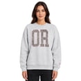 thumbnail image 1 of State of Mine Women's Camo Letters State Sweatshirt, 1 of 6