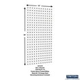 thumbnail image 3 of Wall System Steel Pegboard Organizer, 3 of 8