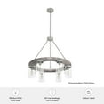 thumbnail image 5 of Hunter Devon Park with Clear Glass Chandelier Ceiling Light Fixture, 5 of 9