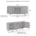 thumbnail image 19 of Crosley Liam Fireplace TV Stand for 65" TVs, 19 of 19