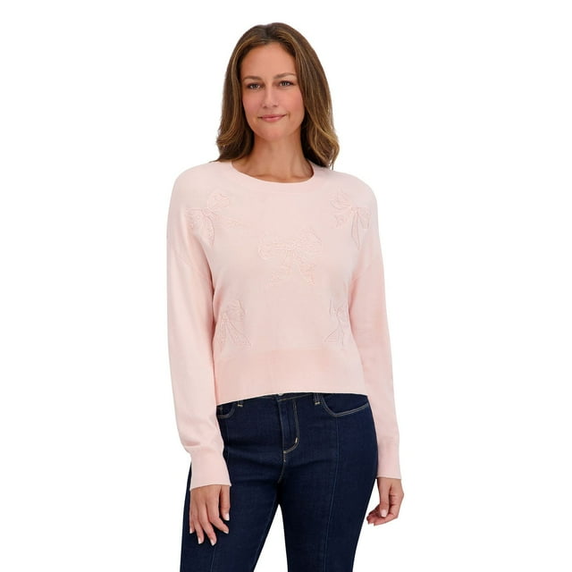 Bridgerton Women's Lace Bow Sweater