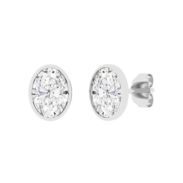 Lab Created Diamond Earrings in 14K Gold