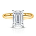 thumbnail image 1 of Lab Created Emerald Cut Solitaire Diamond Ring, 1 of 7