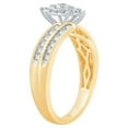 thumbnail image 3 of 0.47 CT. T.W. Round Cut Halo Diamond Ring & Band Set in 14K Gold, 3 of 7